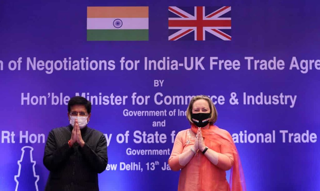 Indian minister of commerce and industry, Piyush Goyal, and Britains international trade secretary, Anne-Marie Trevelyan, opened talks in January 2022